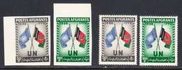 Afghanistan 1958 UN, Mint No Hinge, Incl Imperforate, Sc# 460-461, Sg , Yt 476-477 - Afghanistan