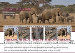Nederland 2017 Endangered Species 3  Olifant  Elefant  Sheetlet    Postfris/mnh/sans Charniere - Ongebruikt