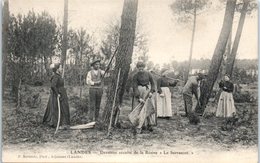 FOLKLORE  -- Les LANDES -- Dernière Récolte De La Résine " Le Barrascot " - Autres & Non Classés