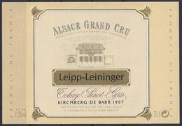 ETIQUETTE TOKAY PINOT GRIS - LEIPP-LEININGER 1997 - Vin D'ALSACE - Beaujolais