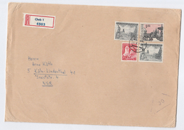 1970 REGISTERED  Cheb CZECHOSLOVAKIA COVER  3x 5k 1x 50h Stamps  To Germany - Covers & Documents