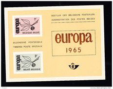BELGIQUE COB LX 47 ** MNH, EUROPA 1965 CEPT, COB: 100. (4LX1) - Deluxe Sheetlets [LX]