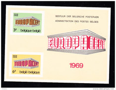 BELGIQUE COB LX 56 ** MNH EUROPA 1969 CEPT , COB: 100. (4LX10) - Deluxe Sheetlets [LX]