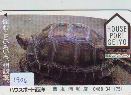 Télécarte Japon * TURTLE *  (1906) PHONECARD JAPAN * * TORTUE *   TELEFONKARTE * SCHILDKRÖTE - Tortues