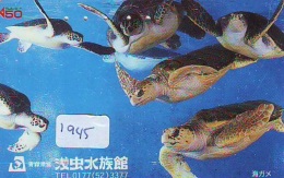 Télécarte Japon * TURTLE *  (1945) PHONECARD JAPAN * * TORTUE *   TELEFONKARTE * SCHILDKRÖTE - Tortues