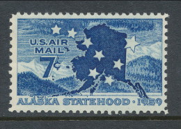 USA 1959 Air Mail Scott # C53. Alaska Statehood Issue. MNH (**) - 2b. 1941-1960 Ungebraucht