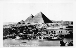 ¤¤   -   EGYPTE   -  The Pyramids And Village During Nile Flood  -   ¤¤ - Pyramiden