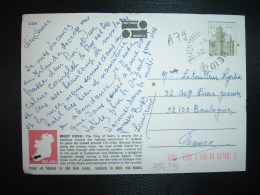 CP Pour La FRANCE TP EGLISE 23 OBL.8 IX 84 HEIDIN - Storia Postale