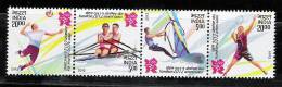 INDIA 2012  Olympic Games , Olympics,. Se-tenant Strip Of Set Of 4 Stamps, MNH(**) - Sommer 2012: London