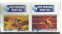 REPUBBLICA DI SAN MARINO 2002 POSTA PRIORITARIA PRIORITY MAIL SERIE COMPLETA COMPLETE SET USATA USED OBLITERE' - Usados