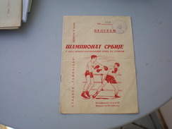 Box Sampionat Srbije 1958 - Tarjetas