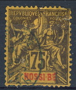 Nossi Be 1894 N. 38 C. 75 Violetto Su Giallo Usato Cat. € 45 (difettoso) - Sonstige & Ohne Zuordnung