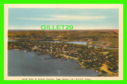 CAPE BRETON, NOVA SCOTIA - AERIAL VIEW OF SYDNEY HARBOUR - PECO - R.C.A.F. PHOTO - - Cape Breton