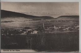 Cernier Et Les Alpes - Photo: H. Fehlmann - Cernier