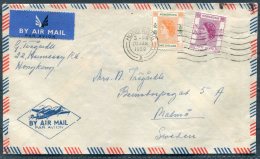 1959 Hong Kong $1.50 Rate Airmail Cover - Malmo, Sweden - Cartas & Documentos