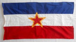 YUGOSLAVIA ORIGINAL VINTAGE COMMUNIST FLAG ... Drapeau Flagge Bandiera Yougoslavie Jugoslawien Jugoslavia - Flags