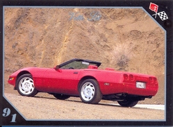 TRADING CARD VETTE SET - N° 77 - 1991 CORVETTE CONVERTIBLE - Moteurs