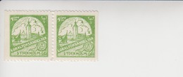 Zweden Lokale Post Facit-cataloog Stockholm Lokalförsändelser 2B ** Paar Uit Boekje 3-zijdig Getand - Local Post Stamps