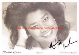 Michele Crider Opera Signed Photo 15x21cm - Autogramme