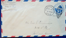 AIR MAIL-5 C-PRESTAMPED-SAN DIEGO-USA-1931 - 1c. 1918-1940 Covers