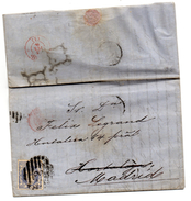 Carta De 1870 Direccion Madrid. - Covers & Documents