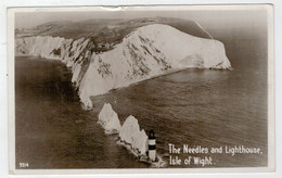 C.P. PICCOLA     THE  NEEDLES  AND  LIGHTHOUSE  ISLE  OF  WIGHT      2 SCAN   (VIAGGIATA) - Autres & Non Classés