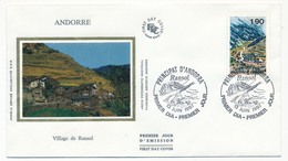 ANDORRE - Enveloppe FDC - 1,90 Ransol - 1987 - FDC