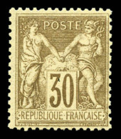 ** N°80, 30 Brun-jaune. TTB     Qualité: ** - 1876-1898 Sage (Type II)