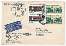 Allemagne DDR - Enveloppe - Sonder Flug Verkehr Leipziger Fruhjahrsmesse 1977 (Foire De Leipzig) - Covers & Documents