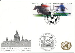 Austria UN Vienna Show Card Hannover 2-5/6-2006 SPORT Stamps - Brieven En Documenten