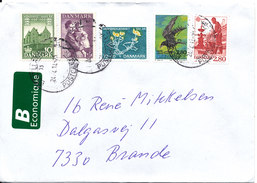 Denmark Cover Sent B-Economique With More Topic Stamps 24-4-2014 - Lettres & Documents