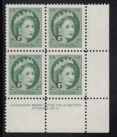 Canada MNH Scott #O41 'G' Overprint On 2c QEII Wilding Plate #2 Lower Right PB - Overprinted