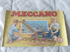 Meccano La Mécanique En Miniature Manuel D'instructions N° 1 - Meccano