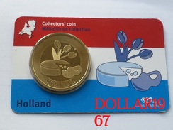 Collectors Coin - Coincard -THE NETHERLANDS – HOLLAND  - Pays-Bas - Pièces écrasées (Elongated Coins)