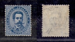 1879 - 25 Cent Umberto (40) Nuovo Con Gomma Integra - Ottimamente Centrato - Molto Bello - Cert. Raybaudi (11.250) - Autres & Non Classés