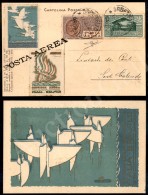 1930 (17 Dicembre) - Crociera Transatlantica Italia Brasile - Cartolina Da Orbetello A Sesto Calende (284 + Aerea... - Autres & Non Classés