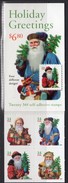 USA 2001 Christmas Santa Claus Set Of 4 Self-adhesive 18x21mm Booklet Of 20, MNH (SG SB323) - Neufs