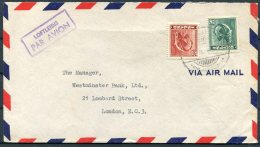 1940s Iceland Airmail Cover - Westminster Bank, London - Airmail