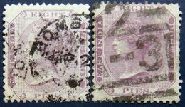 BRITISH INDIA 1865 8p Queen Victoria BOTH SHADES Used Watermark: Elephant's Head - 1858-79 Compagnie Des Indes & Gouvernement De La Reine