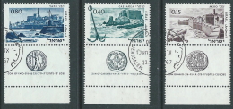 1967 ISRAELE USATO ANTICHI PORTI CON APPENDICE - T9-2 - Gebruikt (met Tabs)