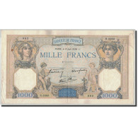 Billet, France, 1000 Francs, 1 000 F 1927-1940 ''Cérès Et Mercure'', 1938 - 1 000 F 1927-1940 ''Cérès Et Mercure''