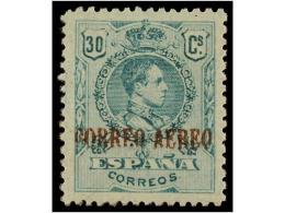 ** ESPAÑA. Ed.NE 22. NO EMITIDO. 30 Cts. Verde. Excepcional Calidad, Sello RARÍSIMO Y... - Other & Unclassified