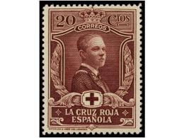 ** ESPAÑA. Ed.330ec. 20 Cts. Castaño Lila ERROR DE COLOR. Sello Muy Raro, Sólo... - Other & Unclassified