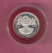 NEDERLAND SILVER MEDAL 2005 BEATRIX 25 YEAR QUEEN - Elongated Coins