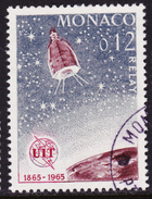 MONACO 1965 IUT Centenary Relay Satellite  (YT 666 ; Mi 800 ) Used - Gebruikt