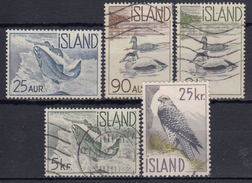 ISLANDIA 1959/60 Nº 294/98 USADO - Gebruikt