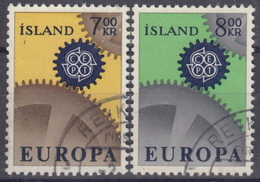 ISLANDIA 1967 Nº 364/65 USADO - Used Stamps