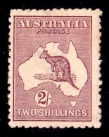 Australia 1924 Kangaroo 2- Maroon 3rd Watermark MH - Nuovi