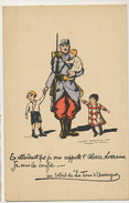 Geo Dorival Guerre 1914 Alsace Lorraine Un Soldat De La Tour D' Auvergne  Mutualité Maternelle 46 Eme RI Reuilly - Dorival