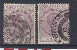 ITALIE Fiscal   Revenue   Marca Da Bollo    10 Cts,1 Lire ,3 Lire - Revenue Stamps